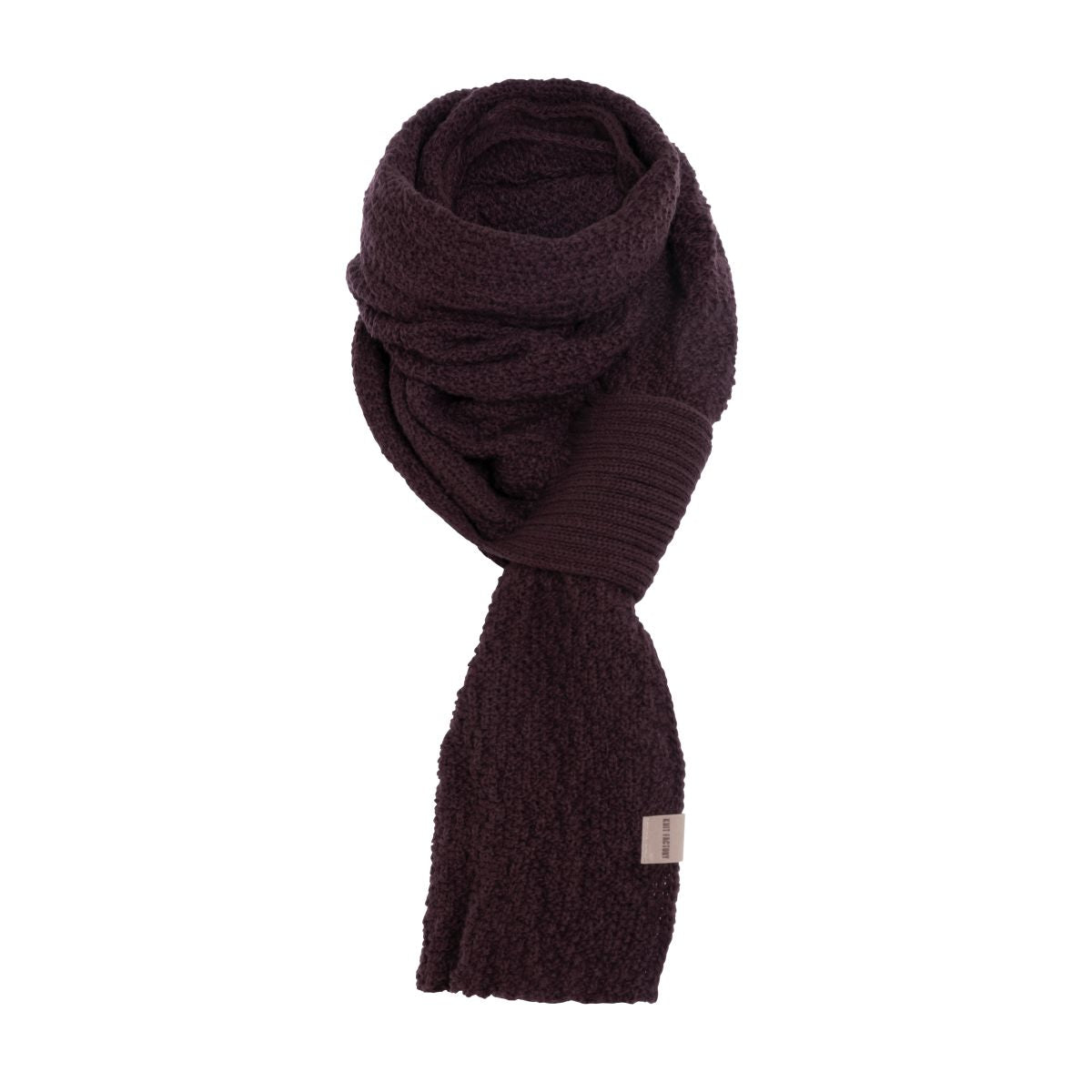 Knit Factory - Haze | gebreide sjaal Midnight Plum