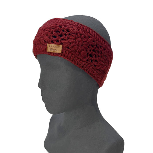 Planet Wool - Headband Woven Flower | wollen hoofdband