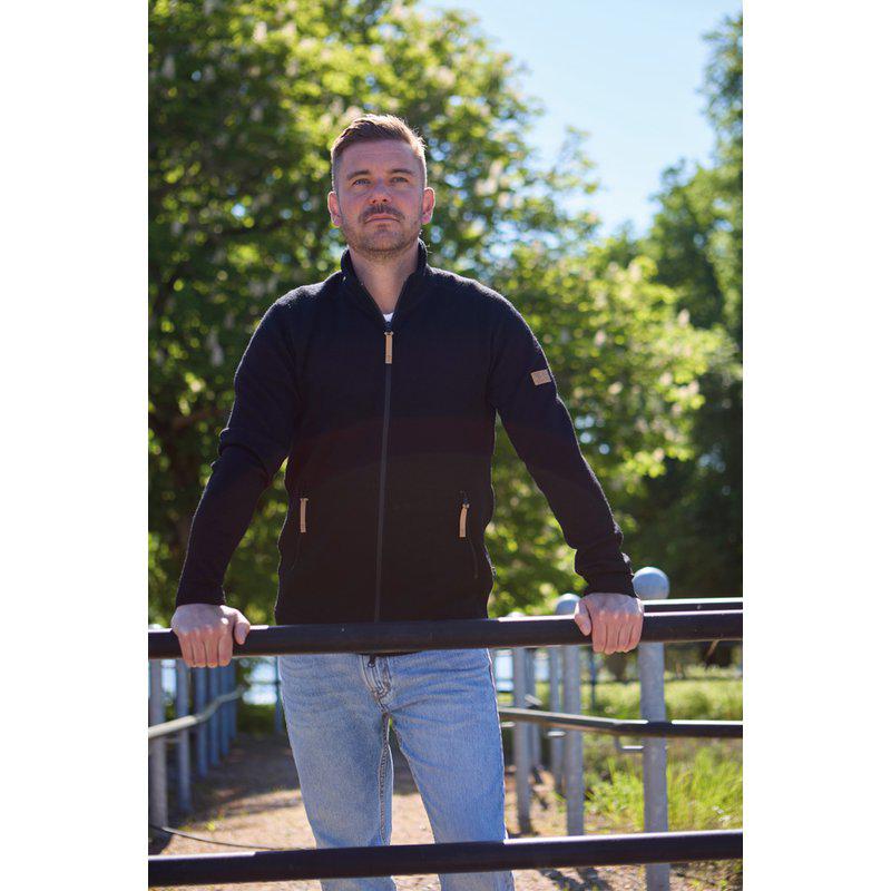 Ivanhoe Knitted in Sweden - Volmar FZ | wollen herenvest