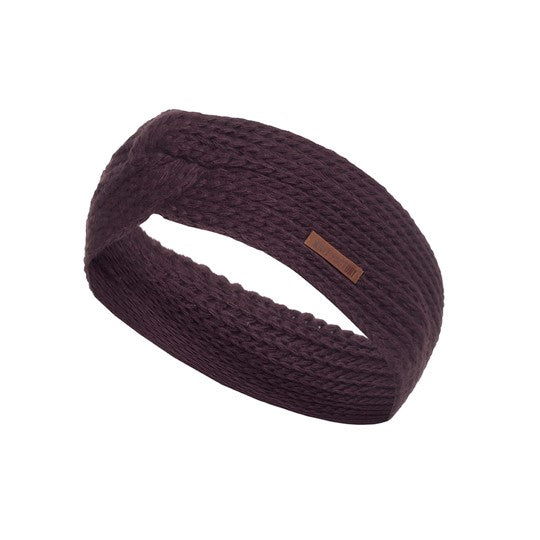 Knit Factory - Joy | hoofdband Aubergine