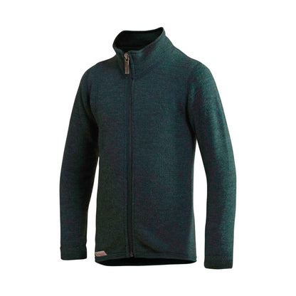 Woolpower Kids | Full Zip Jacket 400 | wollen kinder thermovest Forest green