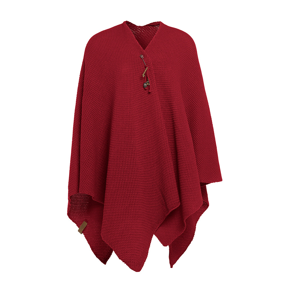 Knit Factory - Jazz | omslagvest Bordeaux