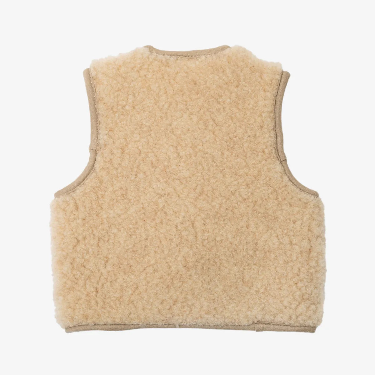 Flokati - Panda vest | kinderbodywarmer van merinowol