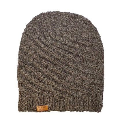 Planet Wool - Long hat | wollen muts Brown