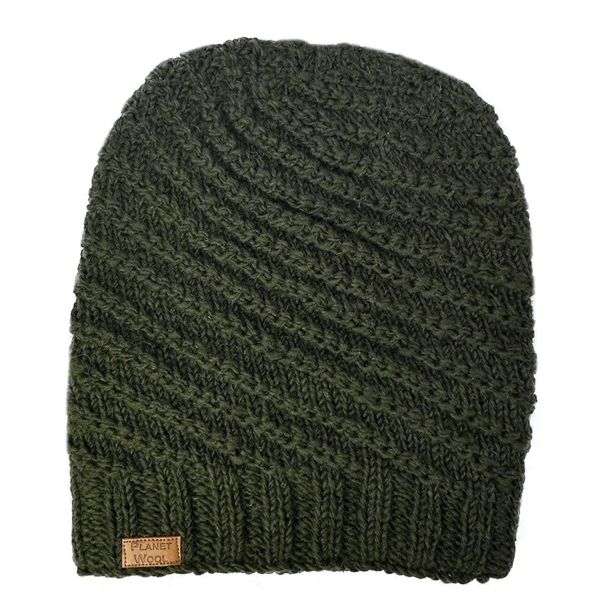 Planet Wool - Long hat | wollen muts Green