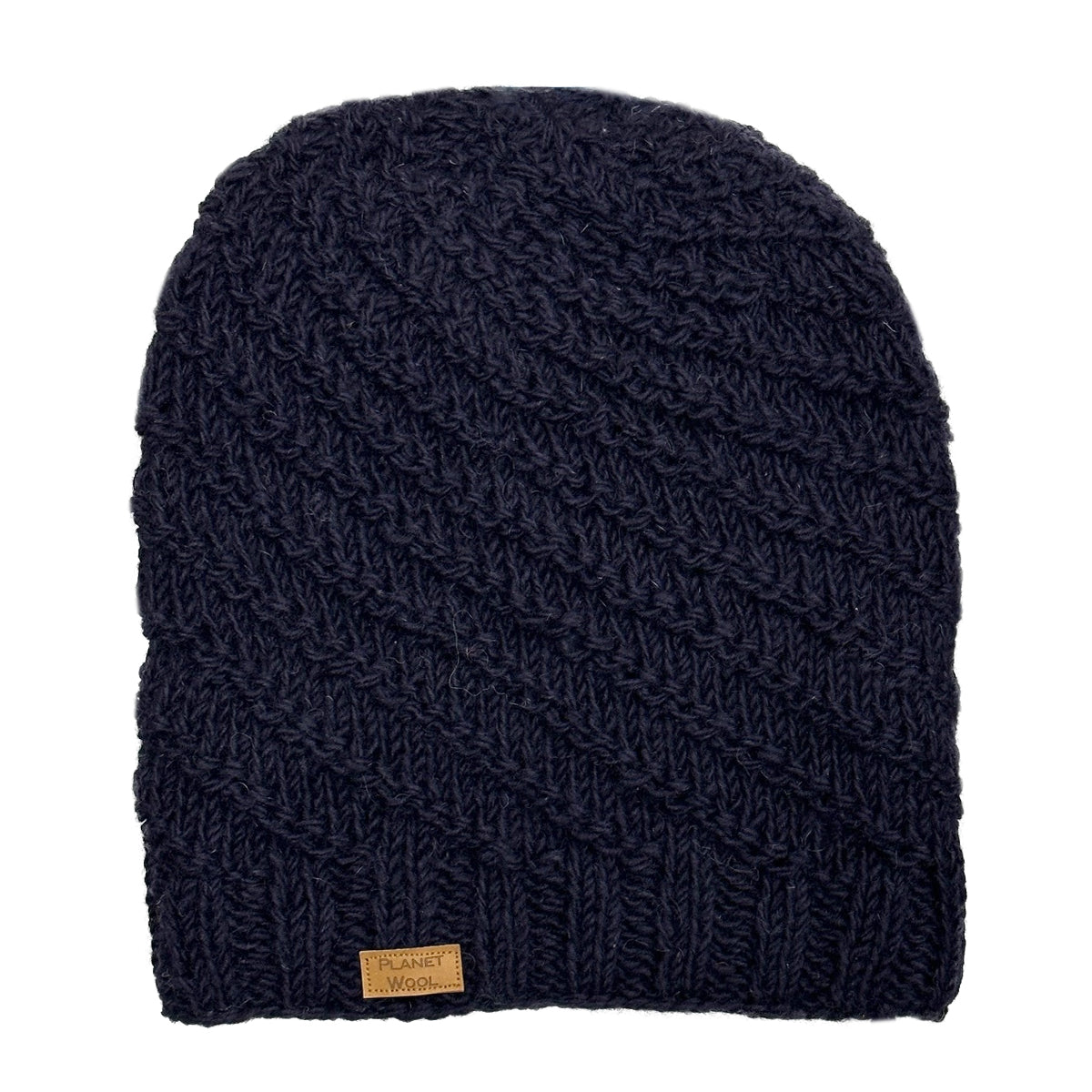 Planet Wool - Long hat | wollen muts Dark blue