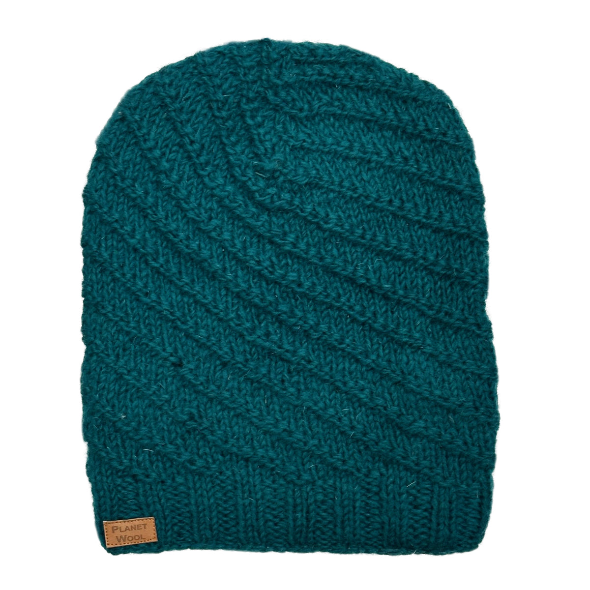 Planet Wool - Long hat | wollen muts Petrol
