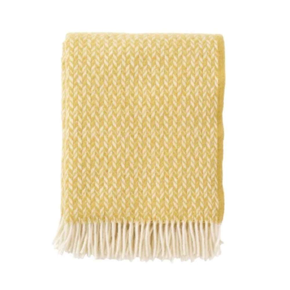 Klippan - Lovik | plaid met gerecyclede wol Straw
