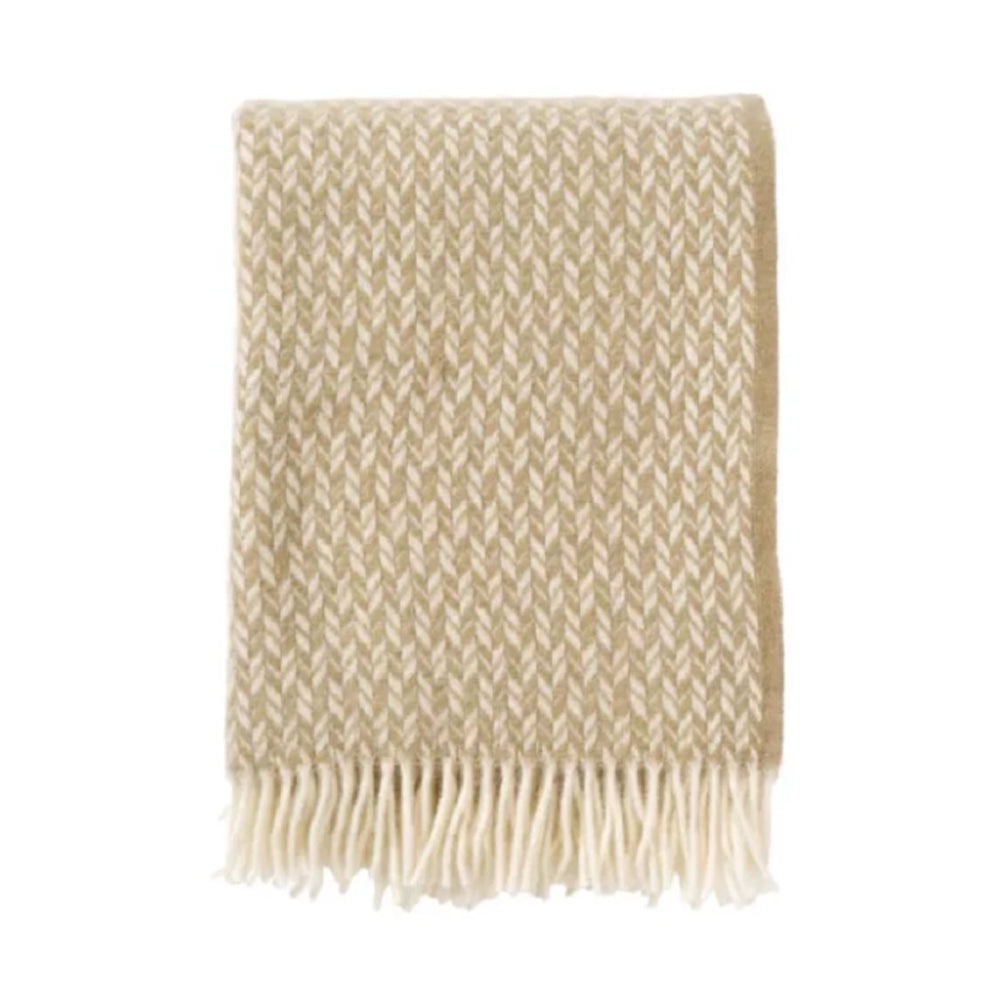 Klippan - Lovik | plaid met gerecyclede wol Beige