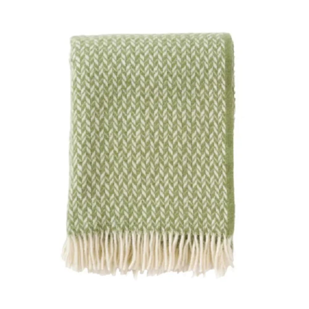 Klippan - Lovik | plaid met gerecyclede wol Green
