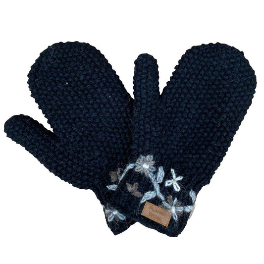 Planet Wool - flower mittens | Wollhandschuhe