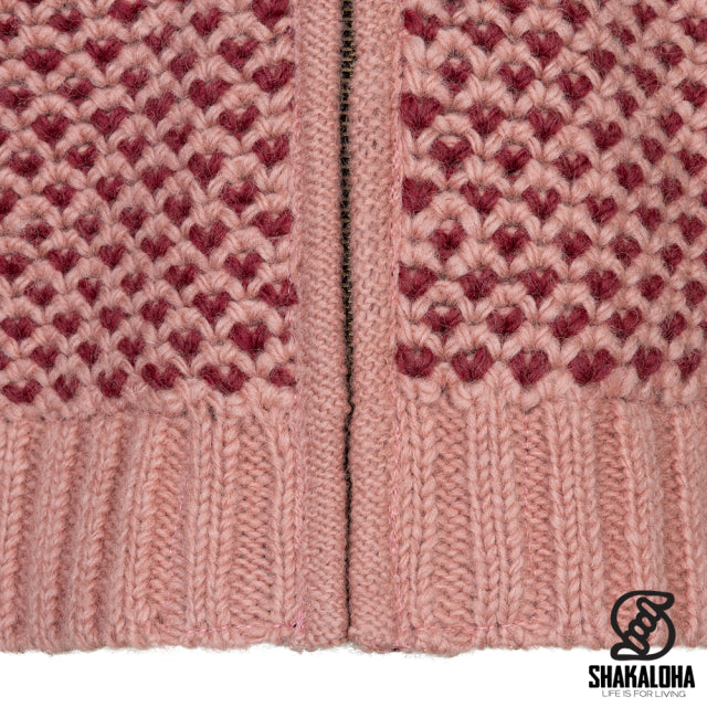 Shakaloha - Marlina Old Pink | wollen damesvest
