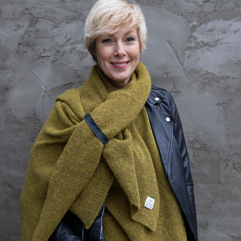 De Reuver - Maud | wollen poncho Olive