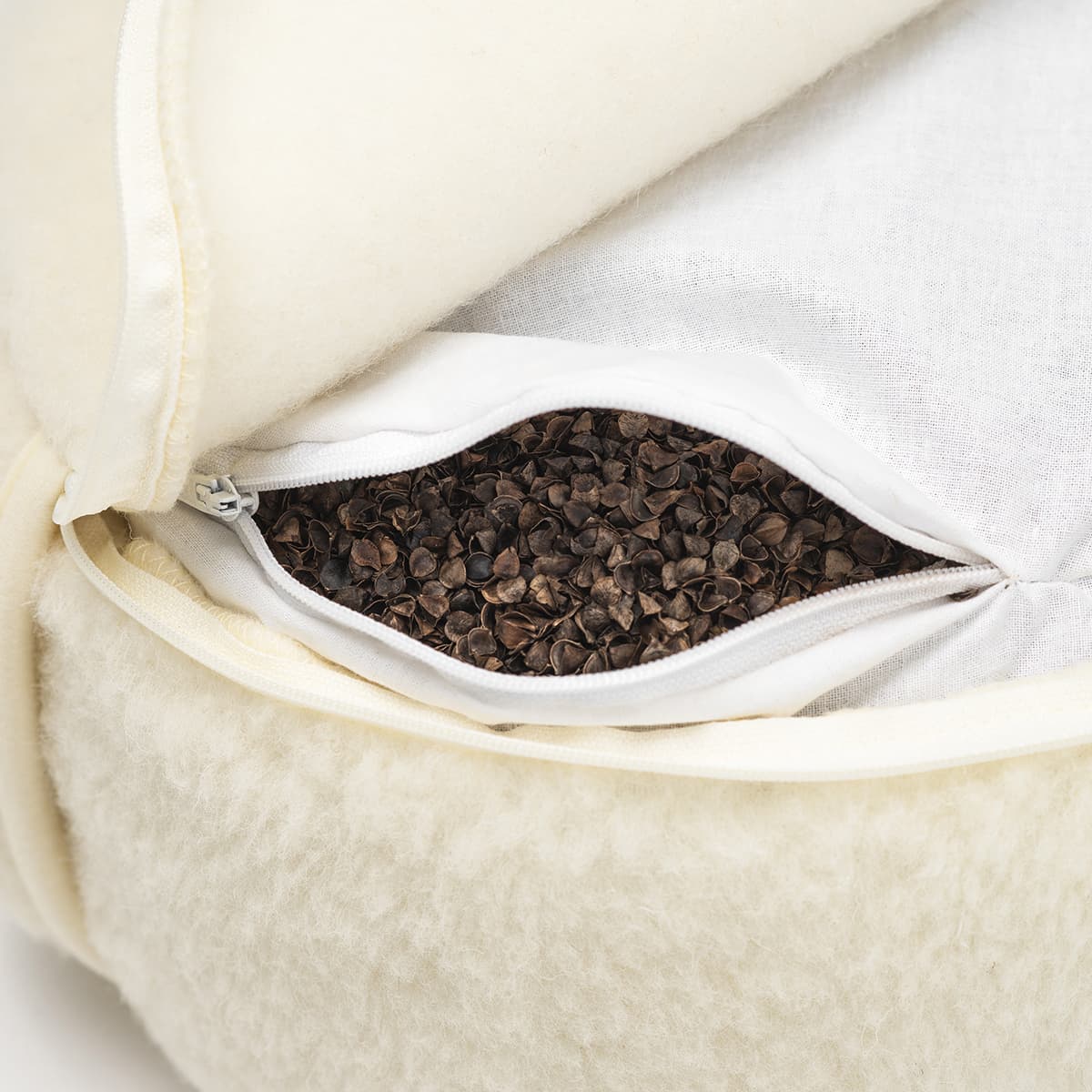 Flokati -  Meditatiekussen Luka | yogakussen van merinowol