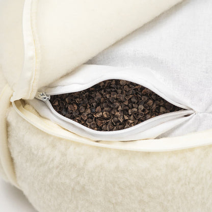 Flokati -  Meditatiekussen Luka | yogakussen van merinowol