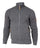 Ivanhoe Knitted in Sweden - Moritz FZ | wollen herenvest met rits Grey