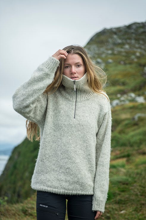 Devold - Nansen zipneck | Norwegian wool sweater with zipper