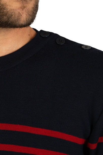 Armor-Lux - Goulenez | wool men's sweater with round neck