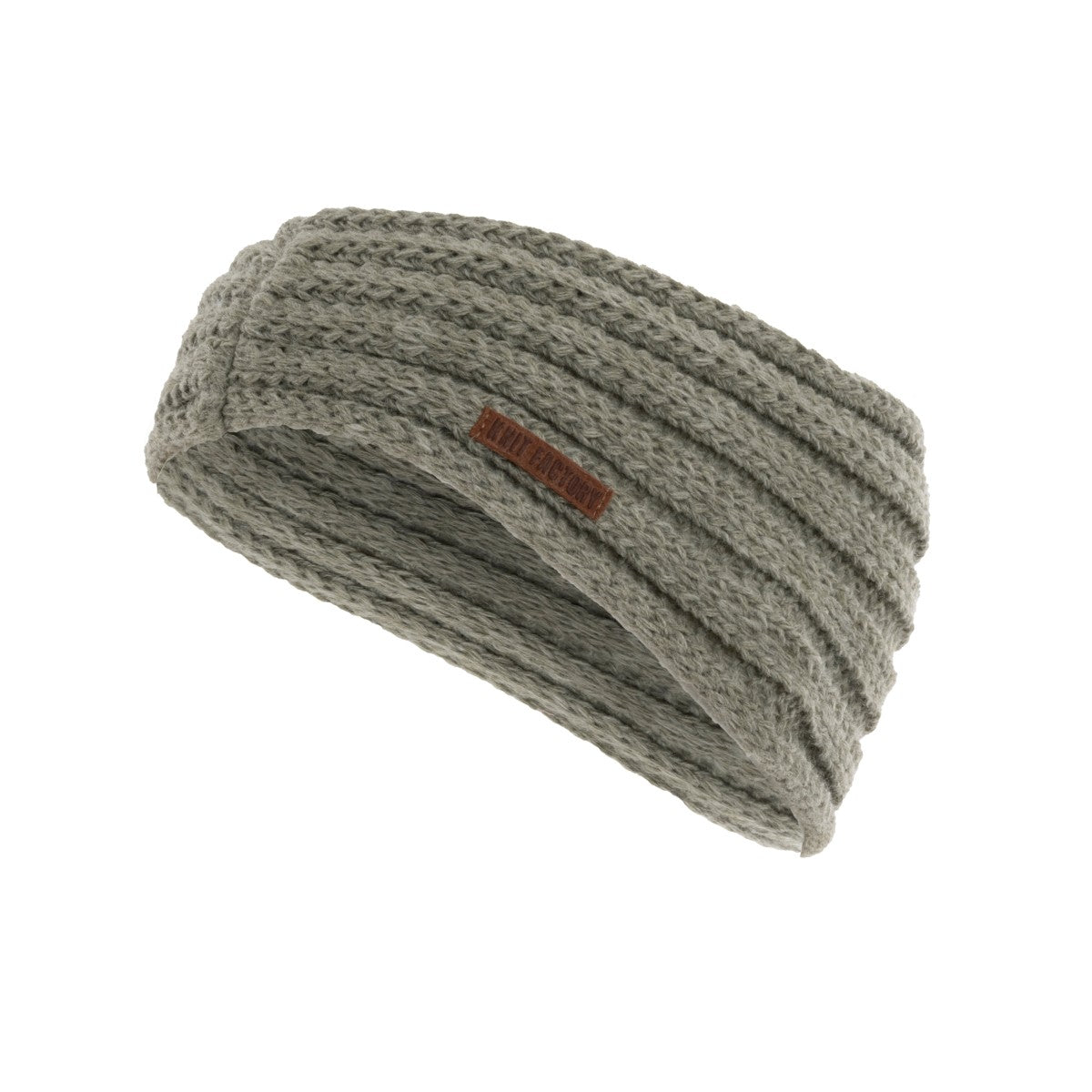 Knit Factory - Nica headband | gebreide hoofdband Urban Green