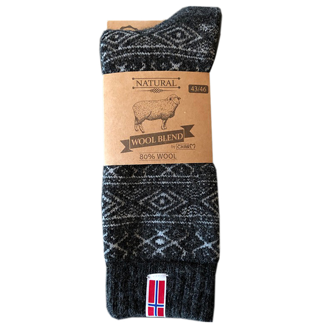 Norwool - Socks Norway Flag | Woolen socks
