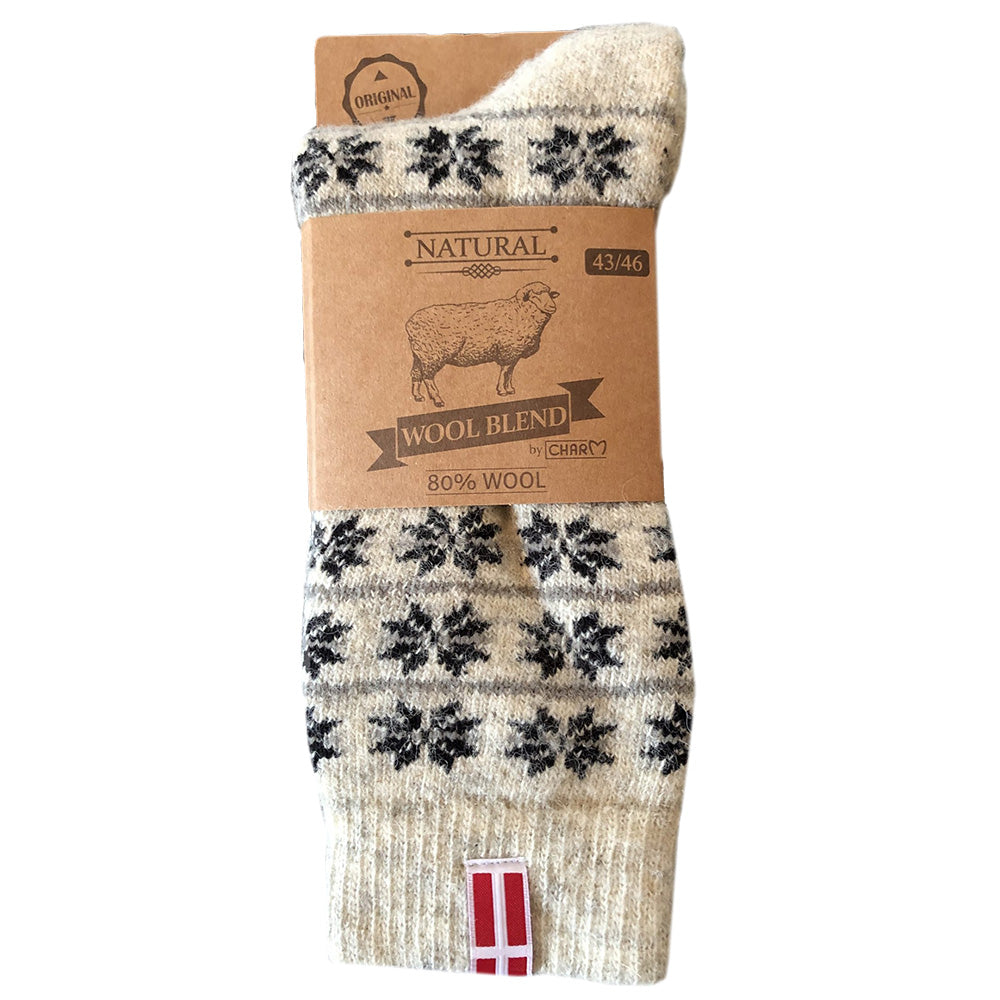Norwool - Socks Danish Flag | Woolen socks