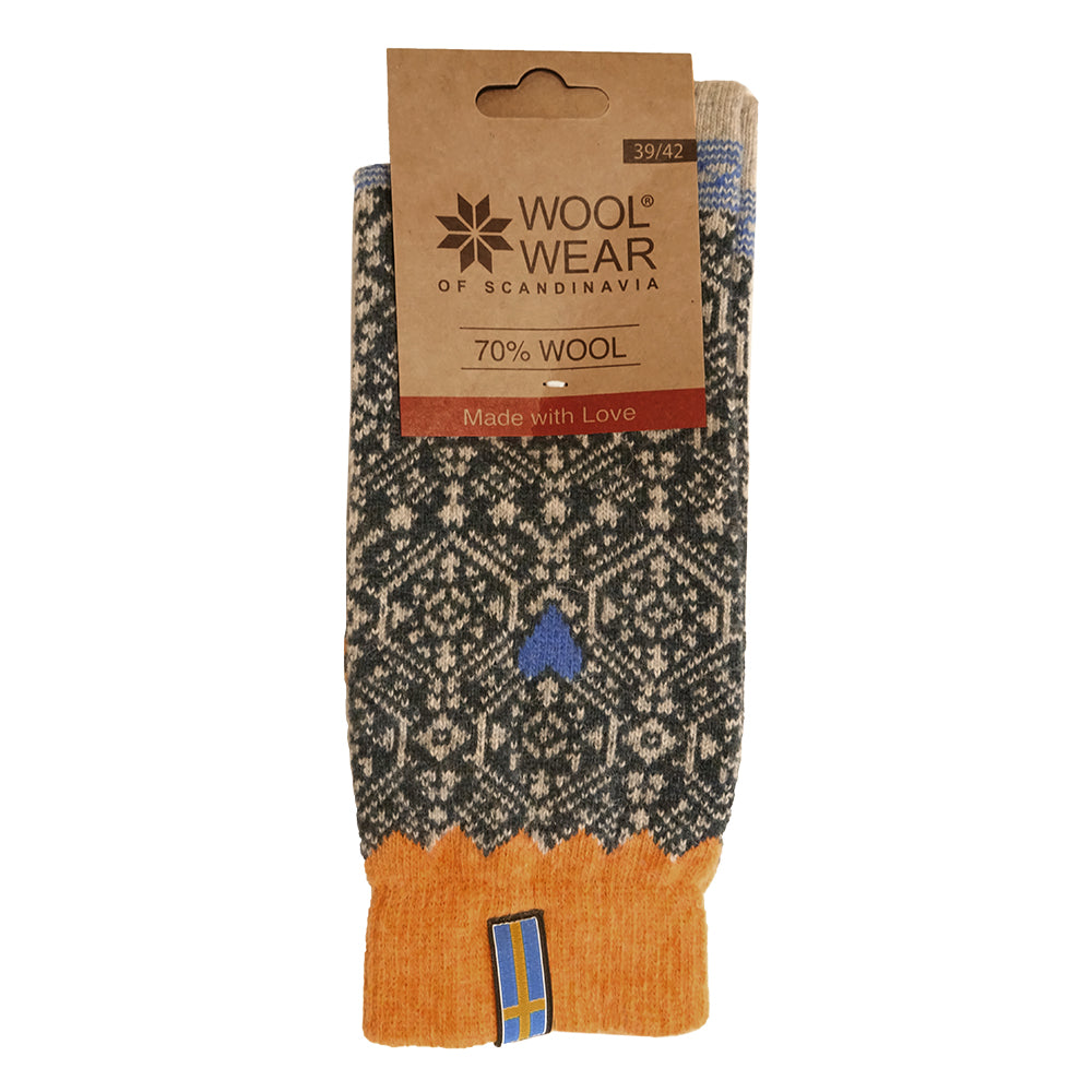 Woolwear - HOS 706 Sweden Flag | wollen sokken