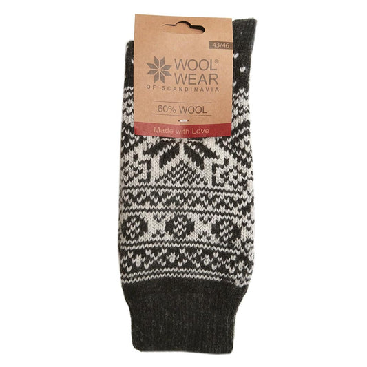 Norwool - Socks snowflake | wollen sokken