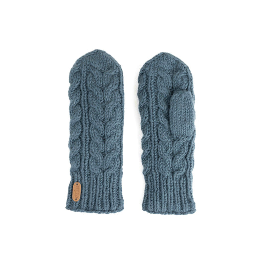 Erin Knitwear - Aran Cable Mittens | wanten van wol
