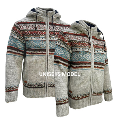 Planet Wool - Chest Pattern | wollen vest met fleecevoering
