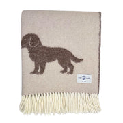 Belpo - Plaid Puppy | wollen plaid met hondenprint
