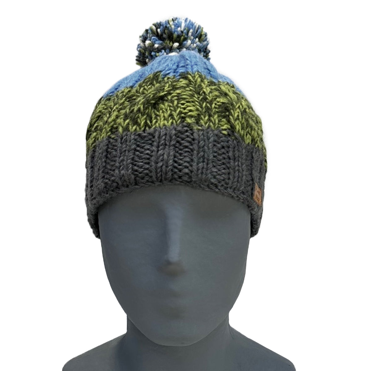 Planet Wool - Pompon hat | wollen muts met fleecevoering