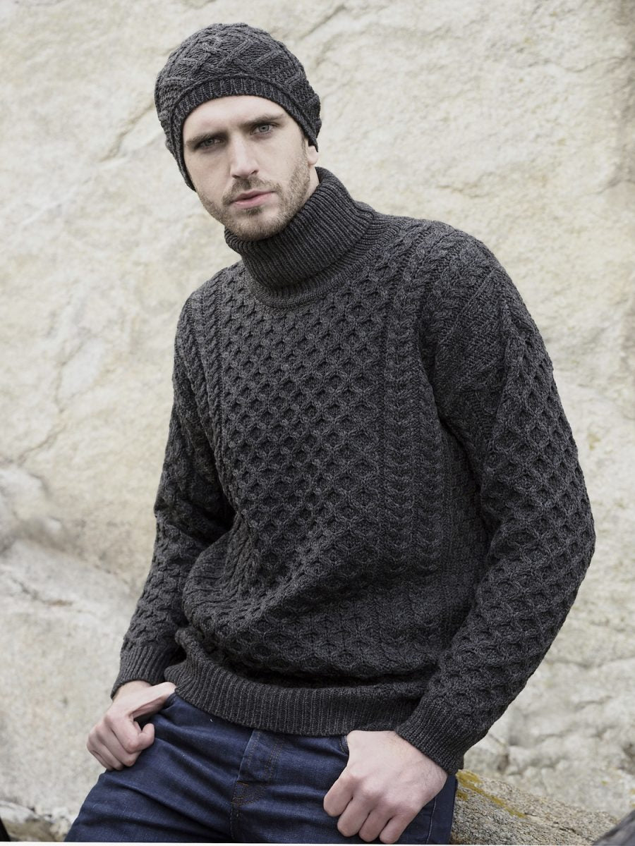 West End - R1949 | wollen herentrui Charcoal