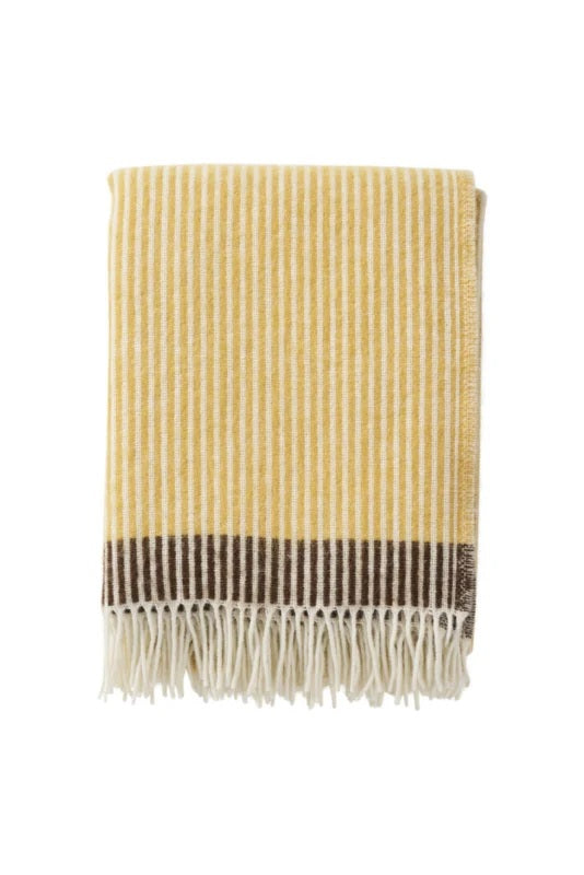 Klippan - Rib | plaid van 100% lamswol Butter Chocolate 130x200 cm.