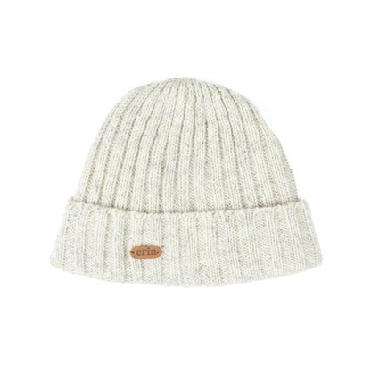 Erin Knitwear - Rib pullon Hat Turn up | wollen muts met fleece voering