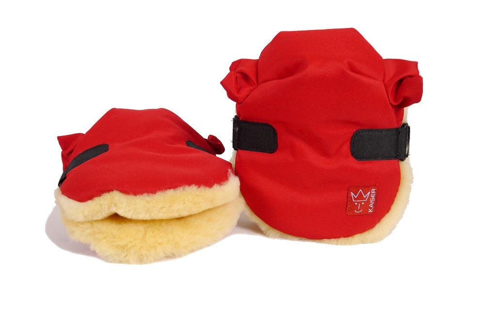 Kaiser - Twooly | lamsvacht handenwarmer Rood