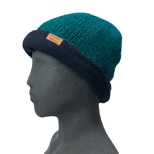 Planet wool - Round hat extra | wollen muts met omslag