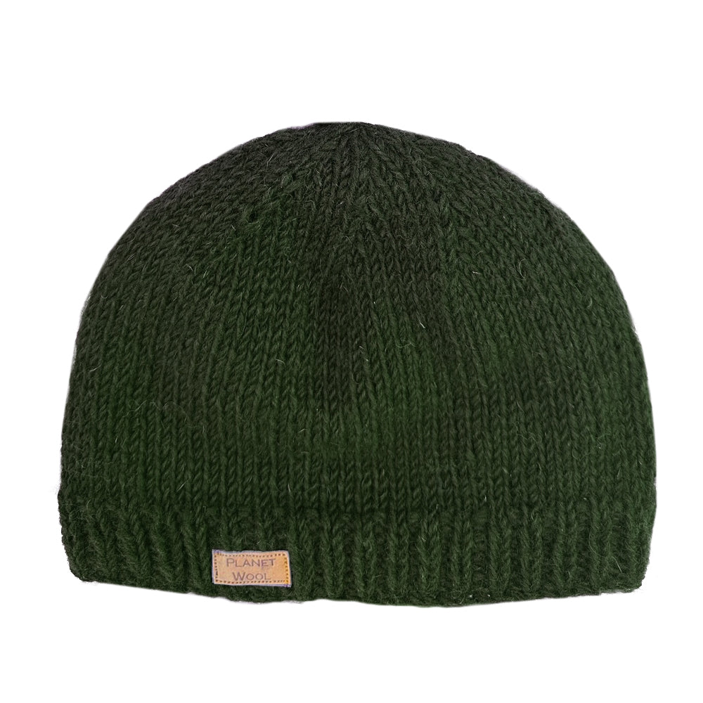 Planet wool - Round hat | wollen muts Green