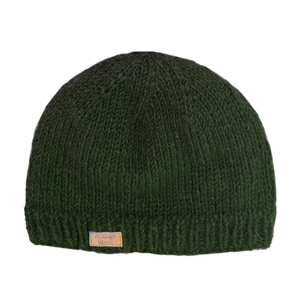 Planet wool - Round hat | wollen muts Green