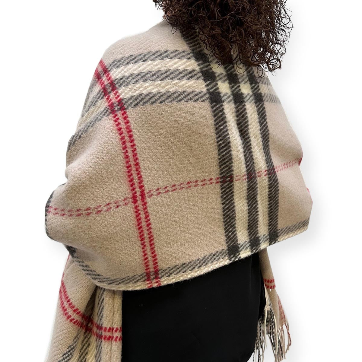 Belpo - Scarf pockets | grote wollen sjaal met zakken