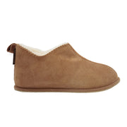 Texelana Slufter | hoge pantoffel van schapenvacht Cognac