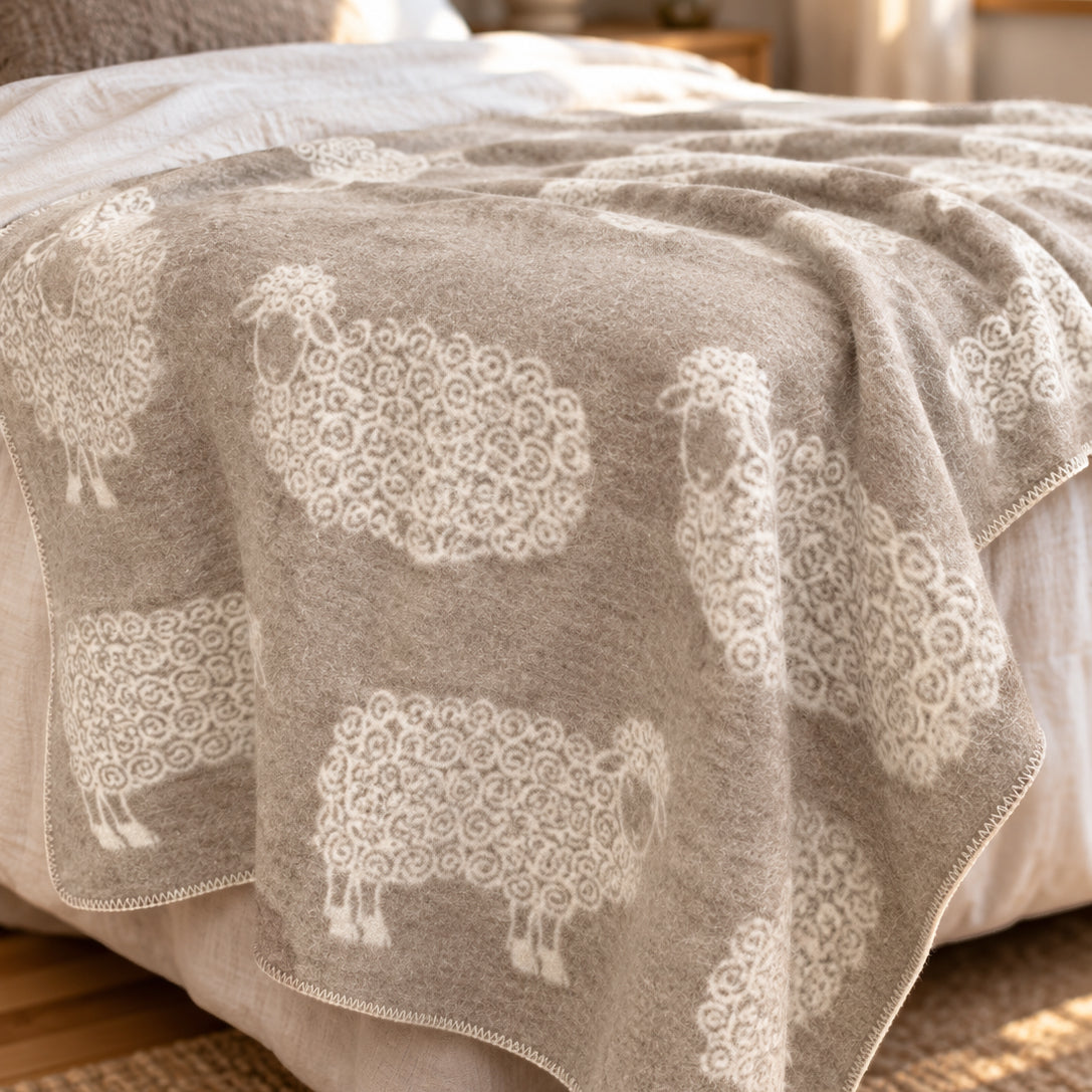 Belpo - Plaid sheep | wollen plaid