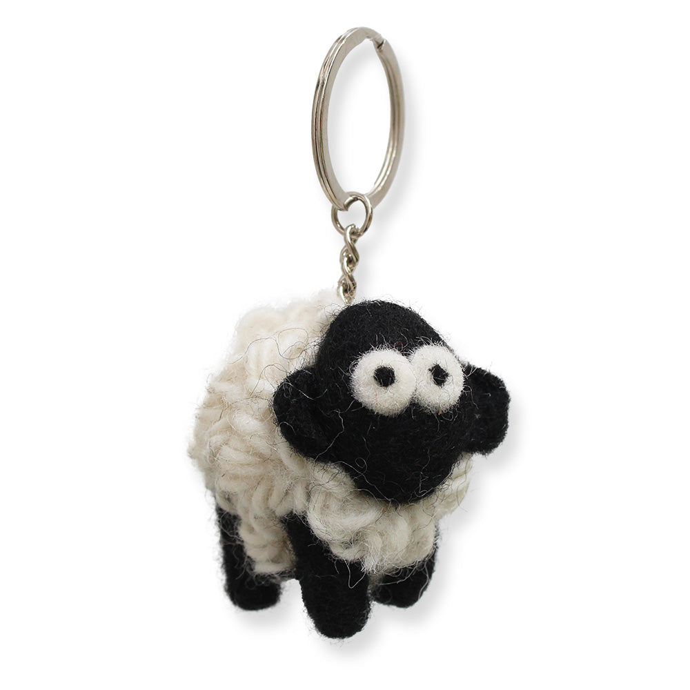Erin Knitwear - wollen sleutelhanger schaap Mountain black