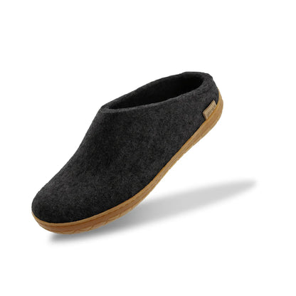 Glerups | instapper met rubber zool - charcoal