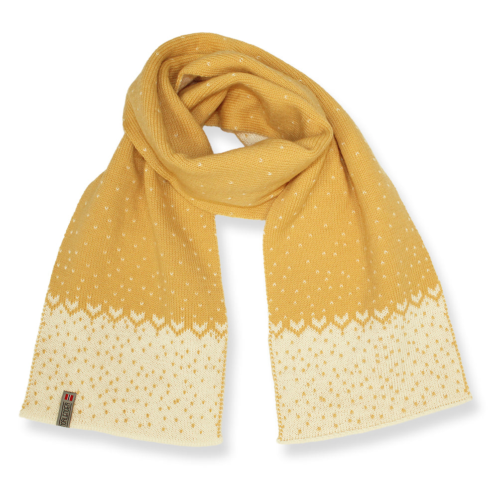 Norlender - Snowstorm scarf | wollen sjaal Yellow