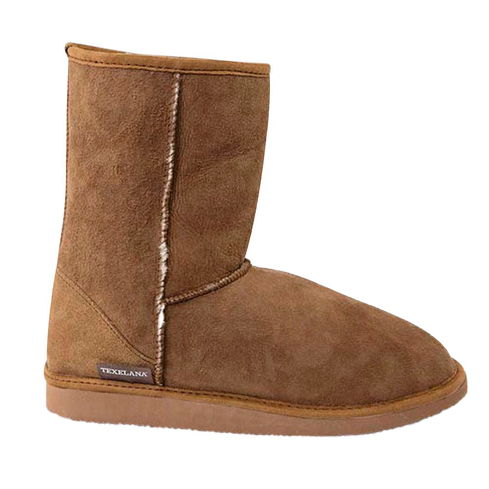 Texelana Boet | pantoffel laars van schapenvacht Cognac