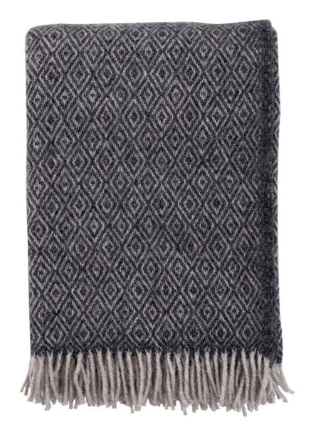 Klippan - Stella | plaid van lamswol Coke grey 130x200 cm.