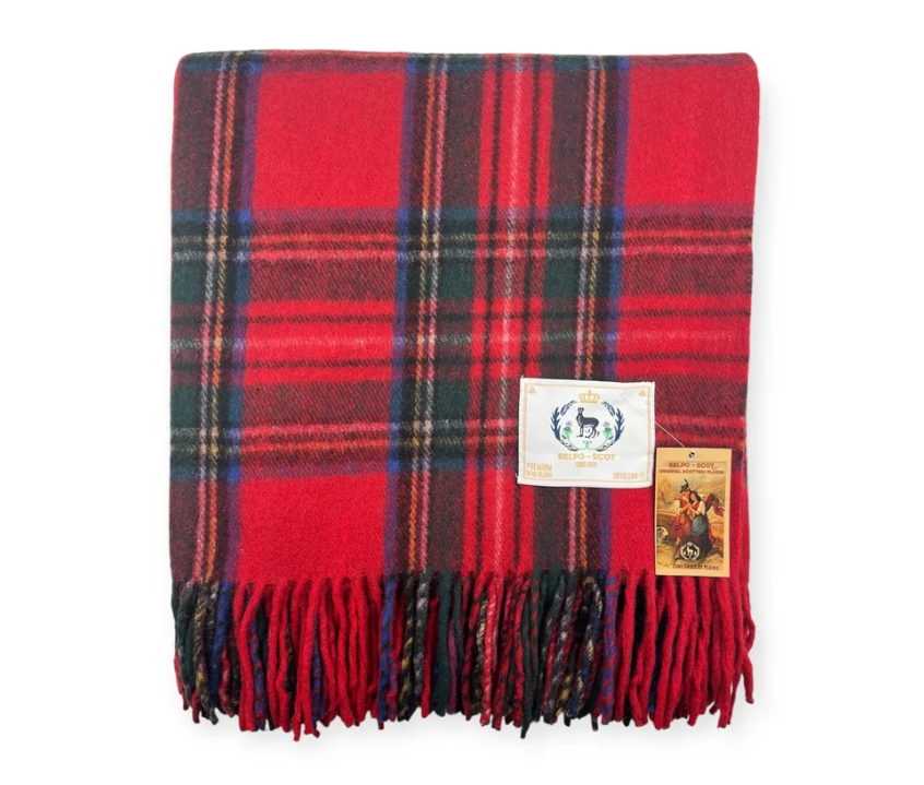 Belpo - Tartan blanket | wollen plaid Royal steward 150x180 cm.