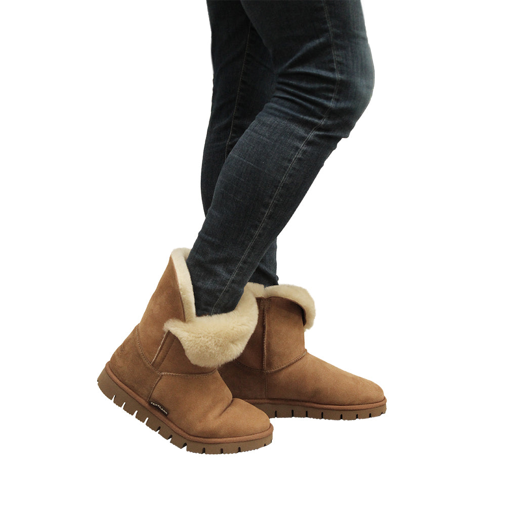 Texelana Blis | Premium pantoffel laars van schapenvacht