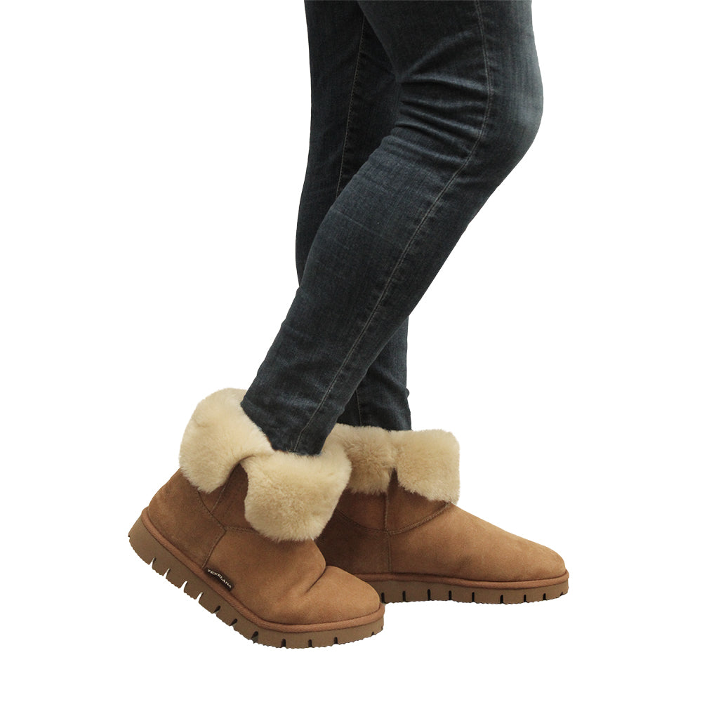 Texelana Blis | Premium pantoffel laars van schapenvacht