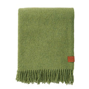Klippan - True | wollen plaid van gerecyclede- en lamswol Green 130x200 cm.